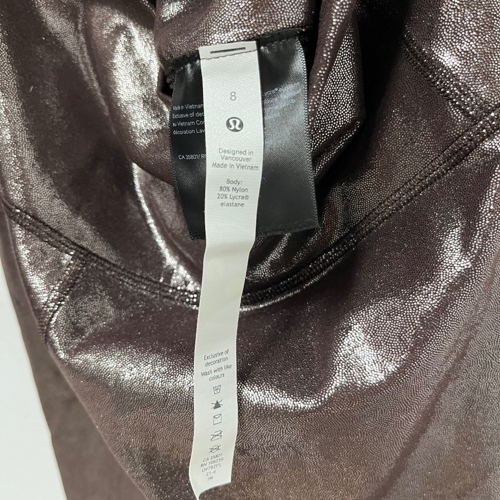 Lululemon Align 8" High-Rise Short - Radiate Foil Print French Press - Picture 2 of 3